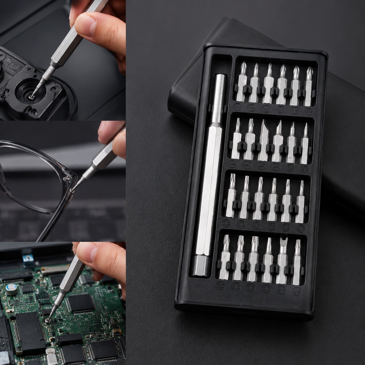 Watchmaker Screwdriver - 24-in-1 다기능 스크류드라이버 세트 시계, 노트북,