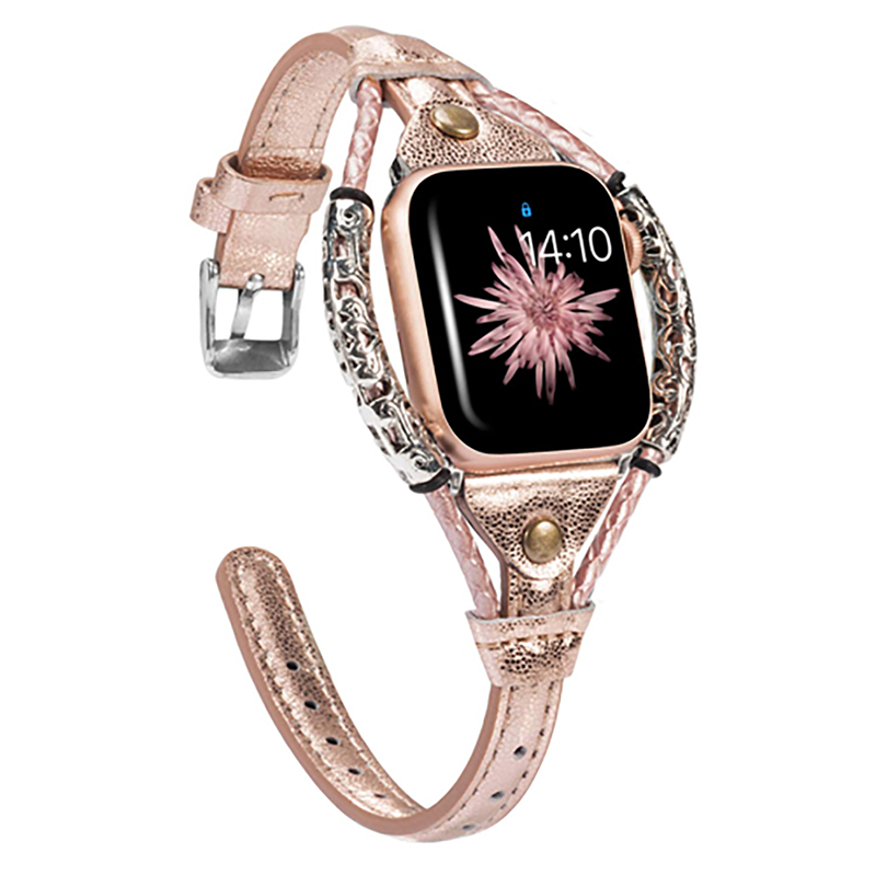 Smartwatch Luxury Watches For Women - 애플 워치 밴드용 정품 가죽 스트랩,