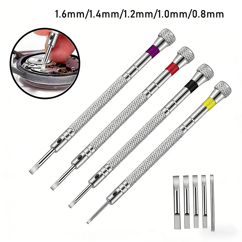 Watchmaker Screwdriver - 0.8-1.6mm 스틸 드라이버 시계 수리용 휴대용