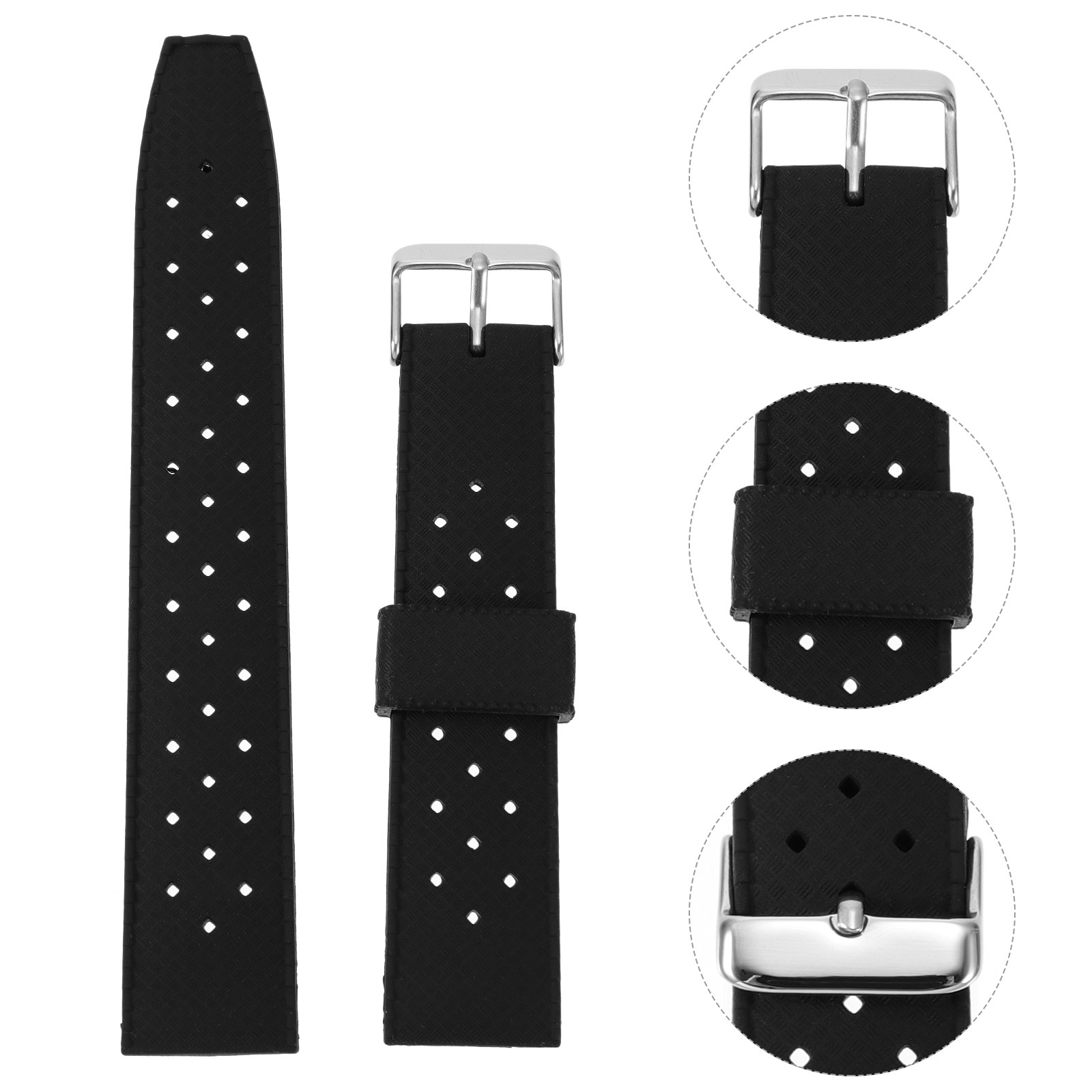 Smartwatch Premium Watches For Women - 실리콘 시계줄, 고급 스테인리스 스틸 버클,