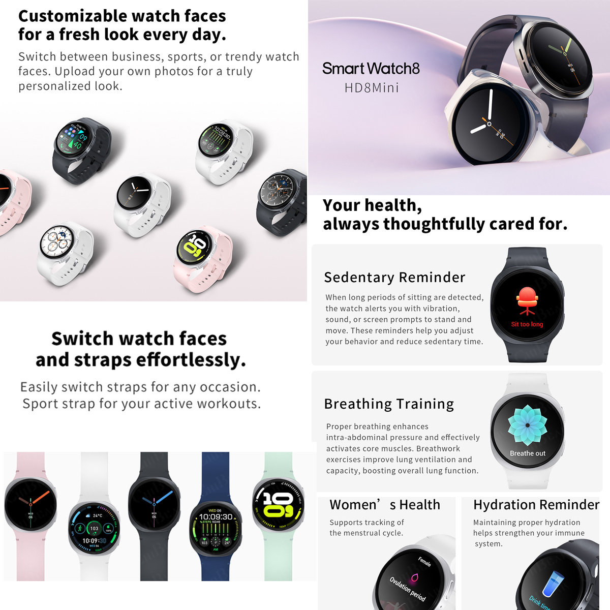 2026년 신형 시계 8 미니 GPS 트랙 스마트워치  - Smartwatch Watches For Men With Gps 리뷰 및 가격