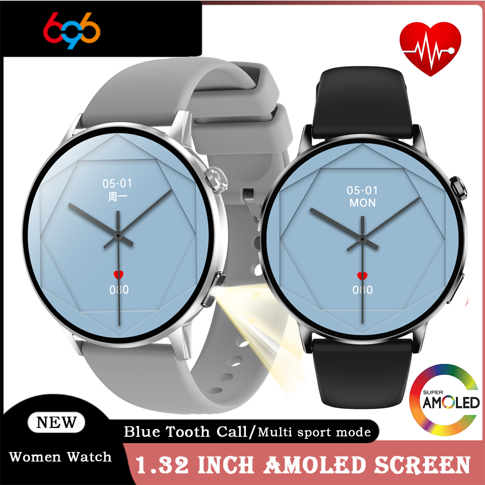 스마트워치 방수 손전등 고급 여성용 AMOLED 스크린 - Smartwatch Luxury Watches For Women 리뷰 및 가격