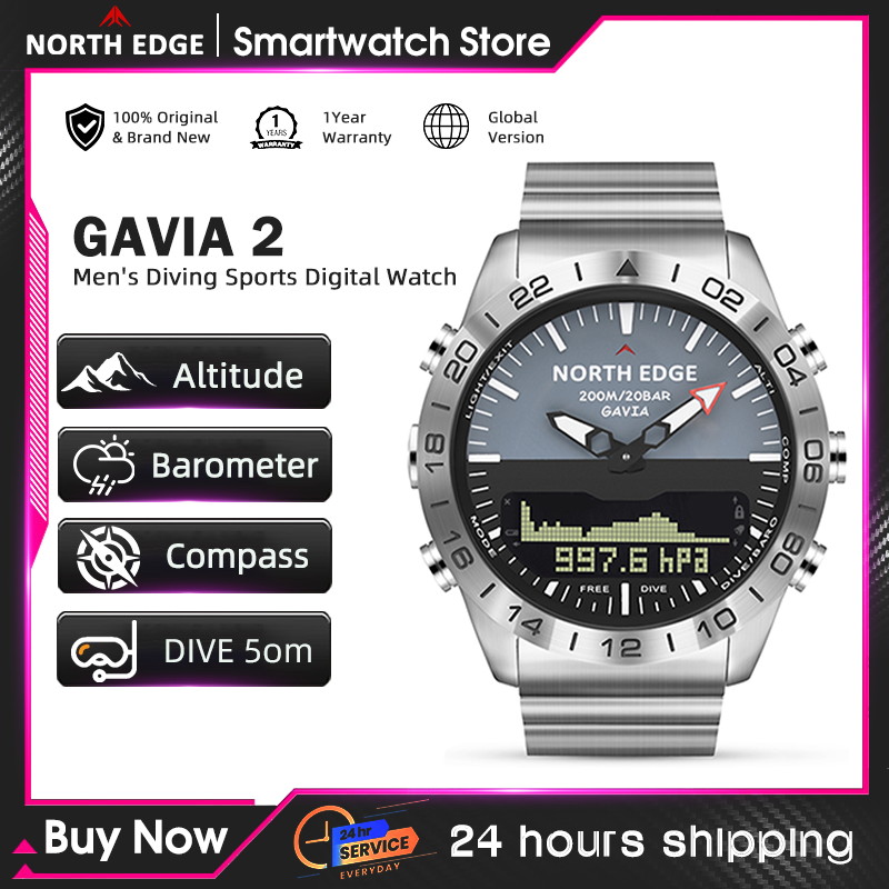 NORTH EDGE 남성용 다이브 시계 군용 럭셔리 풀 - Smartwatch Army Watches For Men 리뷰 및 가격