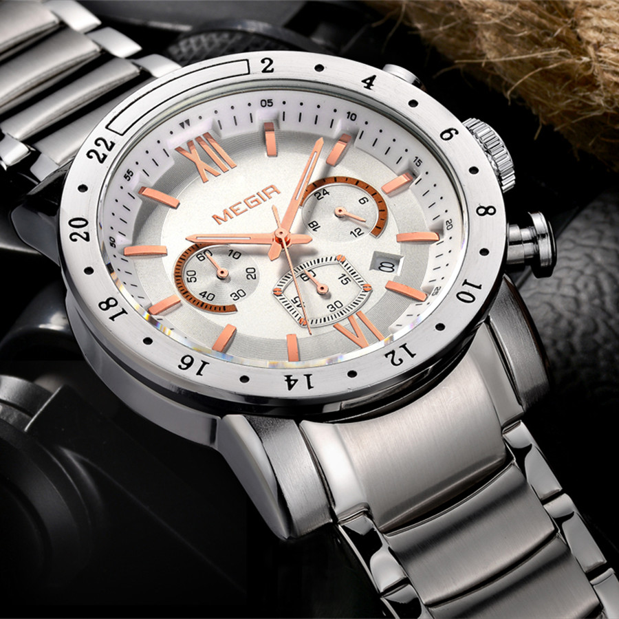 MEGIR 스테인레스 스틸 캐주얼 시계 남성용 방수 발 - Smartwatch Casual Watches For Men 리뷰 및 가격