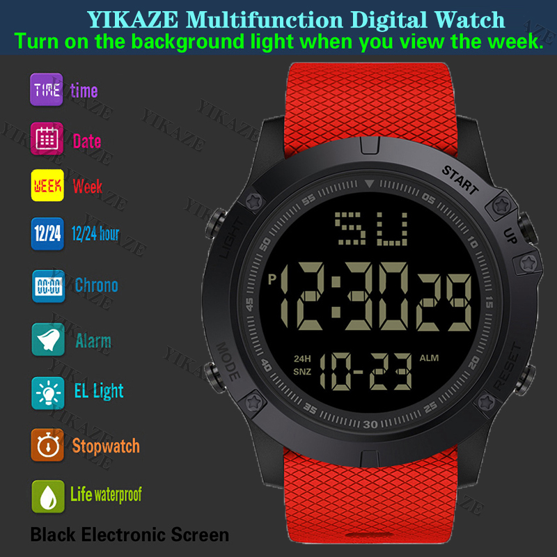 Y08 남자 스포츠 시계 다기능 군사 남자 스포츠 시계 - Kids Watches Not Smartwatch 리뷰 및 가격