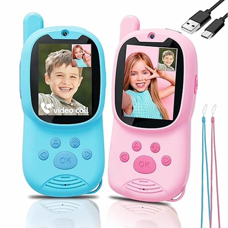 워키토키 귀여운 2팩 충전식 어린이용 비디오 2인치 고 - Smartwatch Watches For Children 리뷰 및 가격