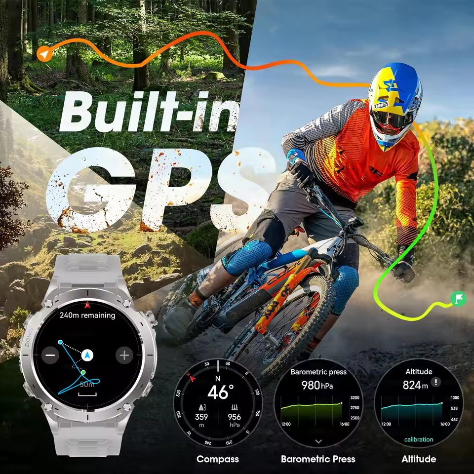 새로운 야외 T-Rex 3 군용 GPS 스마트 시계 1 - Watches Not Smartwatch 리뷰 및 가격