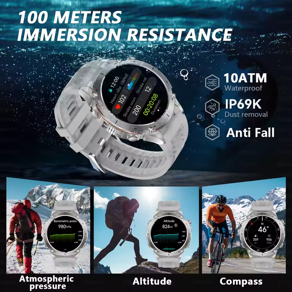 새로운 야외 T-Rex 3 군용 GPS 스마트 시계 1 - Watches Not Smartwatch 리뷰 및 가격