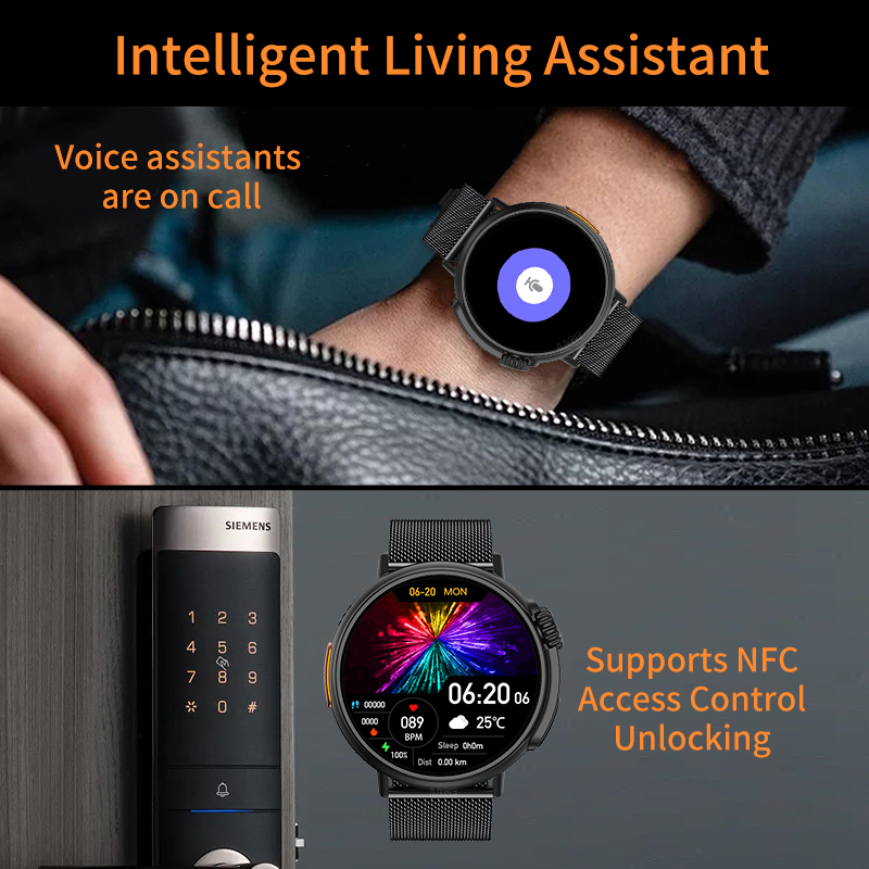 새로운 NFC 럭셔리 밀리터리 여성 스마트 시계 건강  - Smartwatch Luxury Watches For Women 리뷰 및 가격
