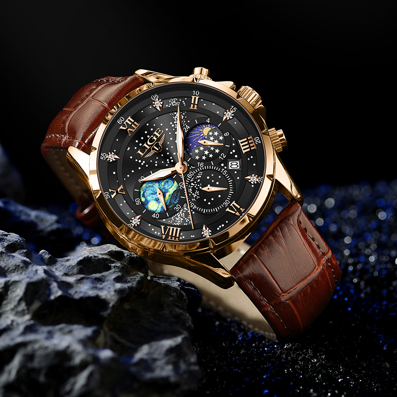 LIGE 2026 최고급 명품 브랜드 남성용 정품 가죽 - Smartwatch Army Watches For Men 리뷰 및 가격