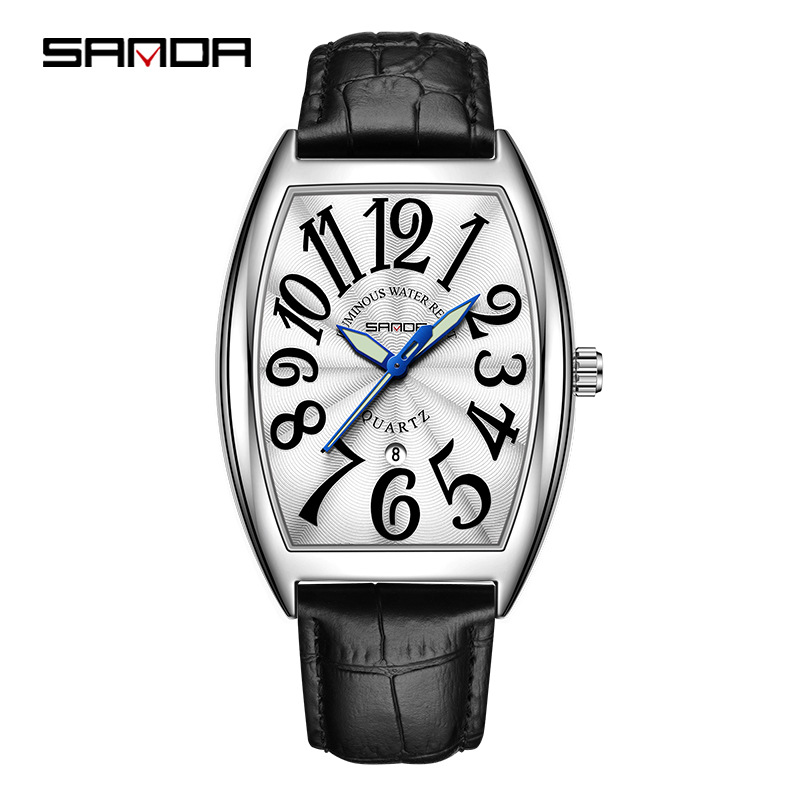 SANDA 새로운 쿼츠 남성용 시계 캐주얼 패션 심플한 - Leather Watch Strap 리뷰 및 가격