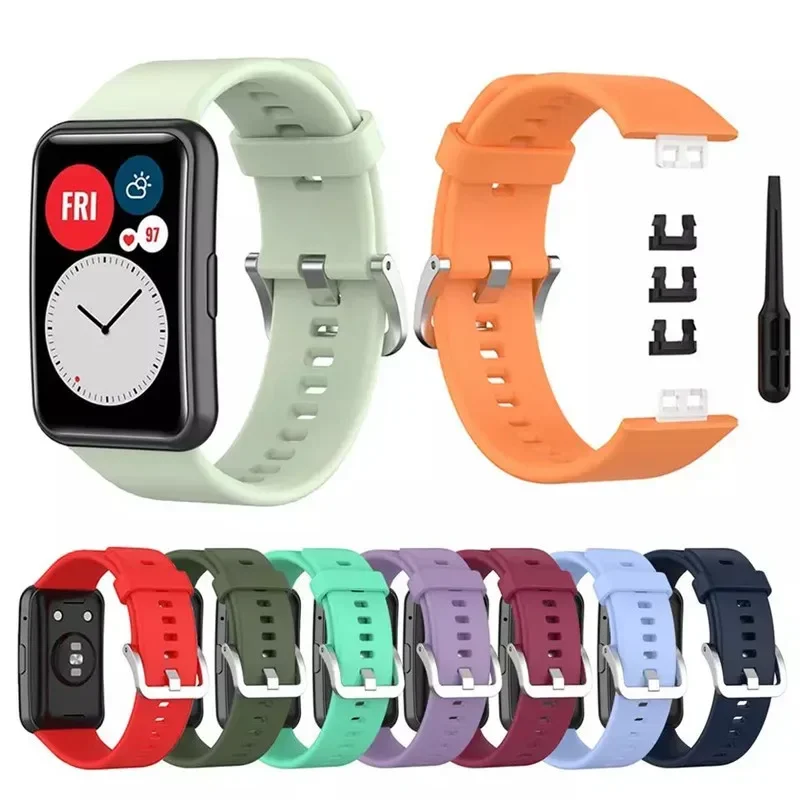 화웨이 워치용 다채로운 실리콘 밴드 새로운 TIA-B0 - Huawei Smartwatch Watch Fit 리뷰 및 가격