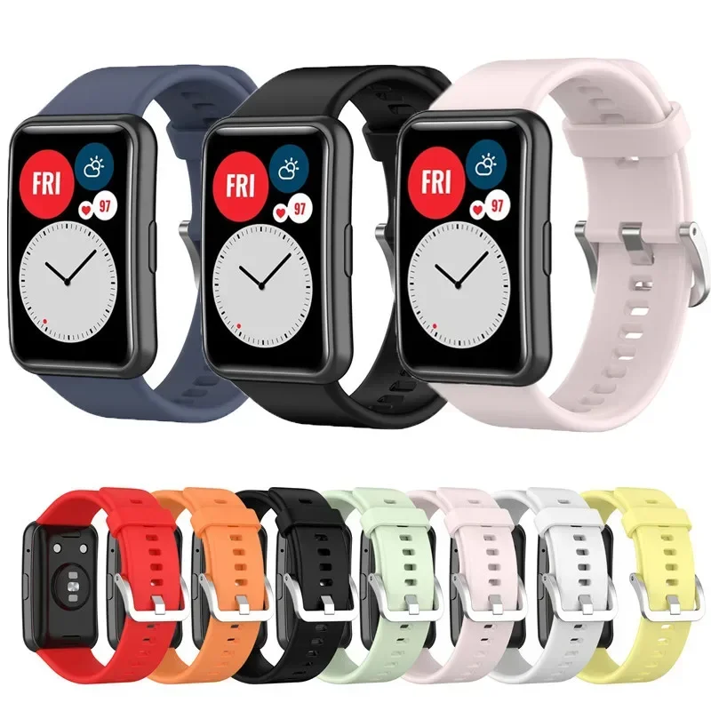화웨이 워치용 다채로운 실리콘 밴드 새로운 TIA-B0 - Huawei Smartwatch Watch Fit 리뷰 및 가격