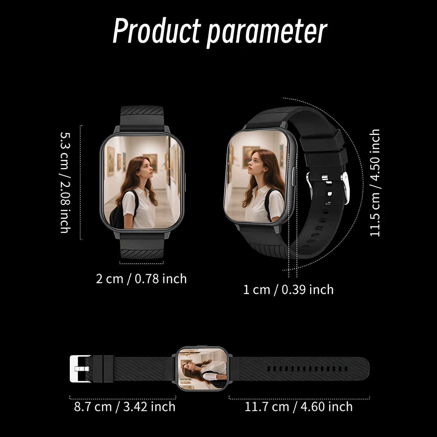 스포츠 스마트 워치, 1.83인치 풀 터치 스크린 디스 - Smartwatch Watches Gift For Women 리뷰 및 가격
