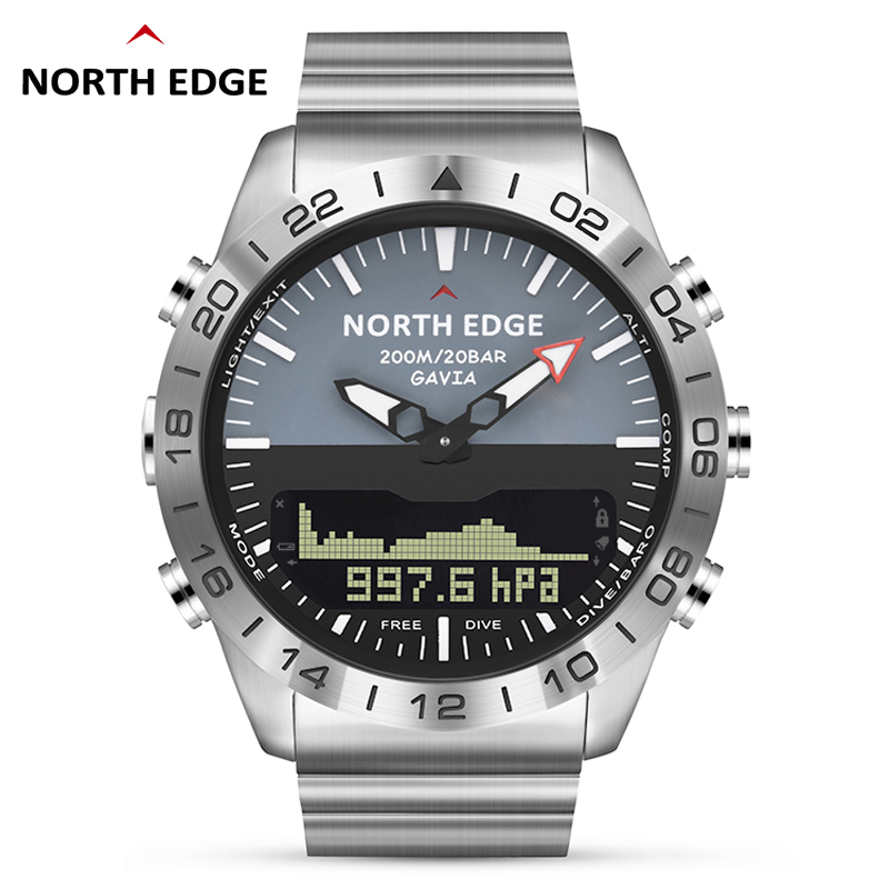NORTH EDGE 남성용 다이브 시계 군용 고급 풀  - Smartwatch Army Watches For Men 리뷰 및 가격