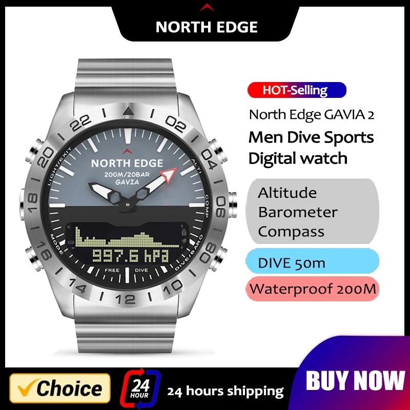 NORTH EDGE 남성용 다이브 시계 군용 럭셔리 풀 - Smartwatch Army Watches For Men 리뷰 및 가격