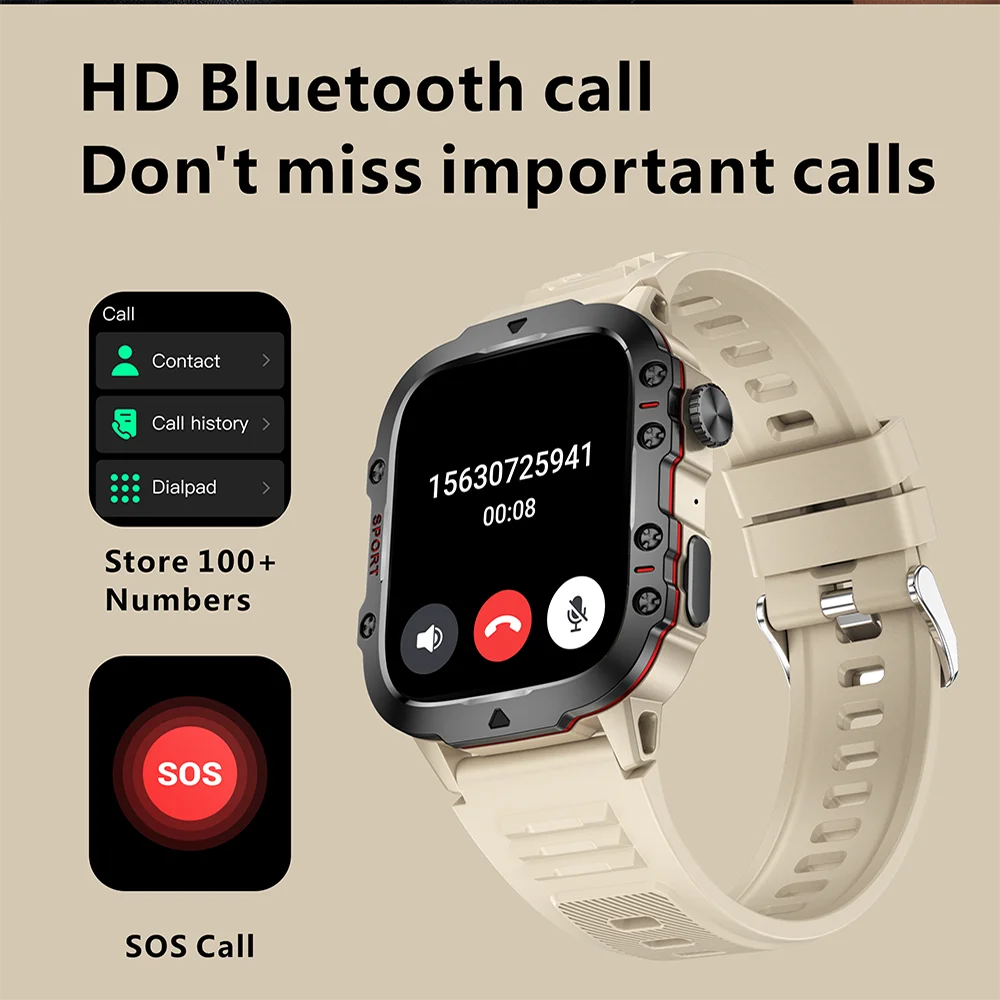 오리지널 밀리터리 남성용 스마트워치 무선 통화 피트니스 - Smartwatch Luxury Watches For Women 리뷰 및 가격
