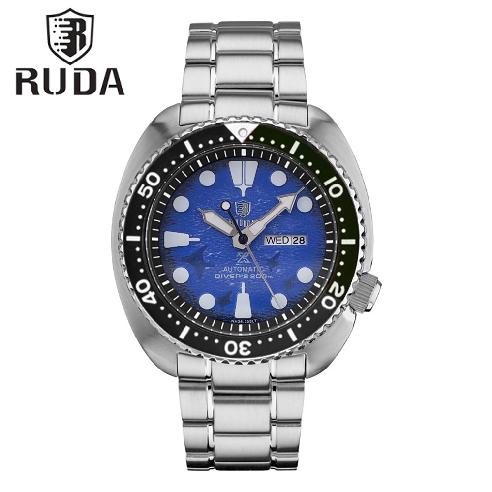 2027 RUDA 남성용 쿼츠 시계, 투톤 회전 베젤, - Watches Not Smartwatch 리뷰 및 가격