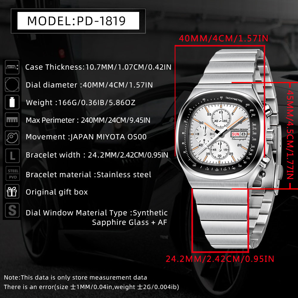 파가니 디자인 40MM 남성용 쿼츠 시계 MIYOTA  - Smartwatch Casual Watches For Men 리뷰 및 가격