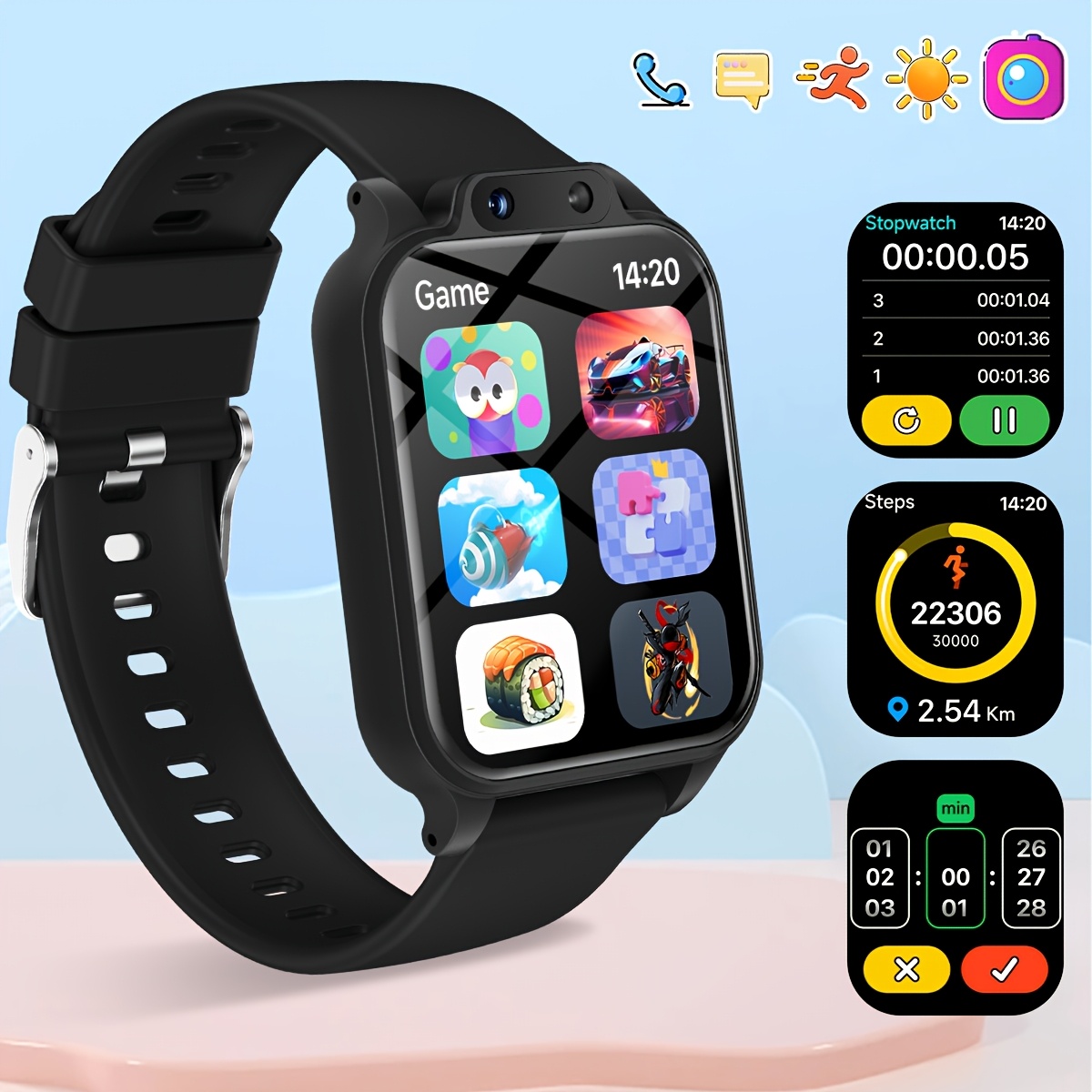 18가지 교육용 게임, HD 셀카 지원, 카메라, US - Kids Watches Not Smartwatch 리뷰 및 가격