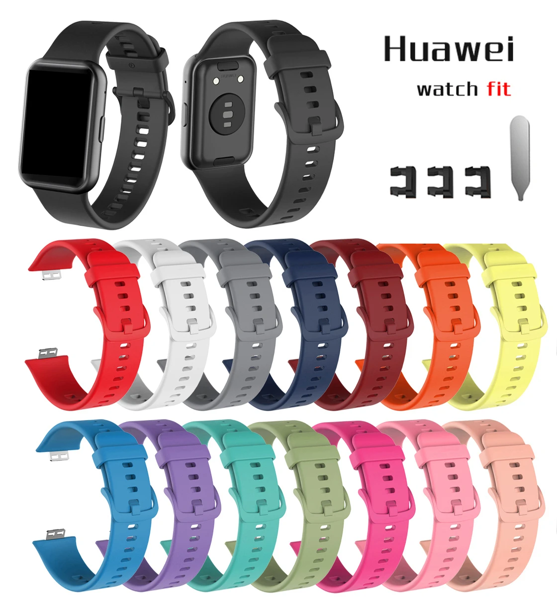 화웨이 시계 용 실리콘 밴드 TIA-B19/B09 Sm - Huawei Smartwatch Watch Fit 리뷰 및 가격