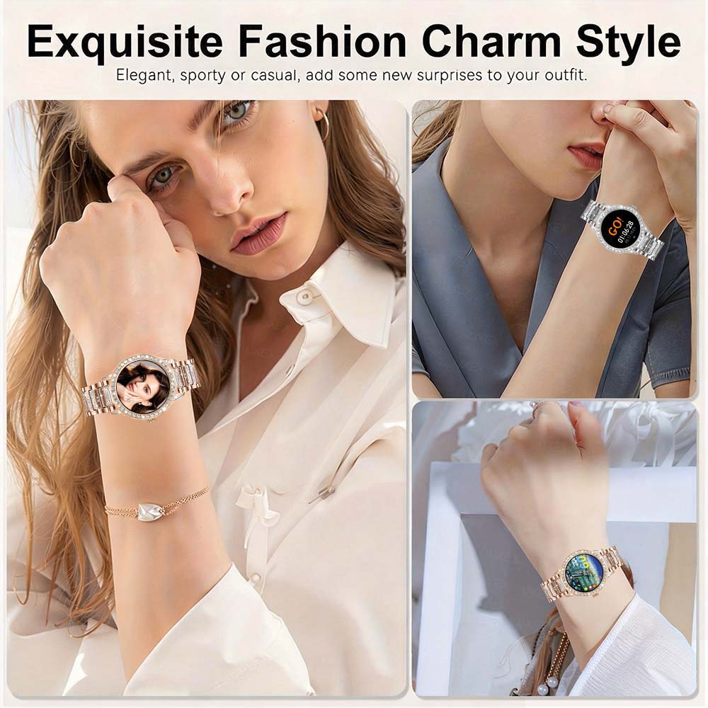 1.27인치 패션 스마트 워치, 여성용, 무선 통화,  - Smartwatch Watches Gift For Women 리뷰 및 가격