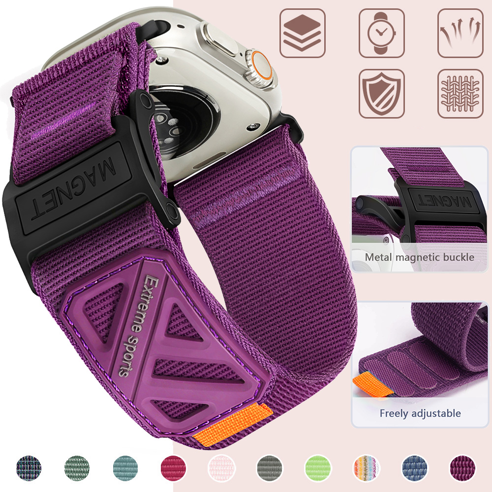 애플 워치 밴드용 고급 나일론 스트랩, 울트라 4, 4 - Smartwatch Premium Watches For Women 리뷰 및 가격