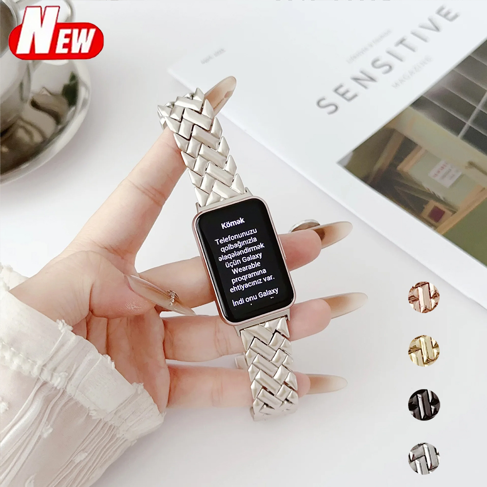 새로운 손목밴드 메탈 스트랩 삼성 갤럭시 핏 3 밴드  - Smartwatch Samsung Watches For Men 리뷰 및 가격