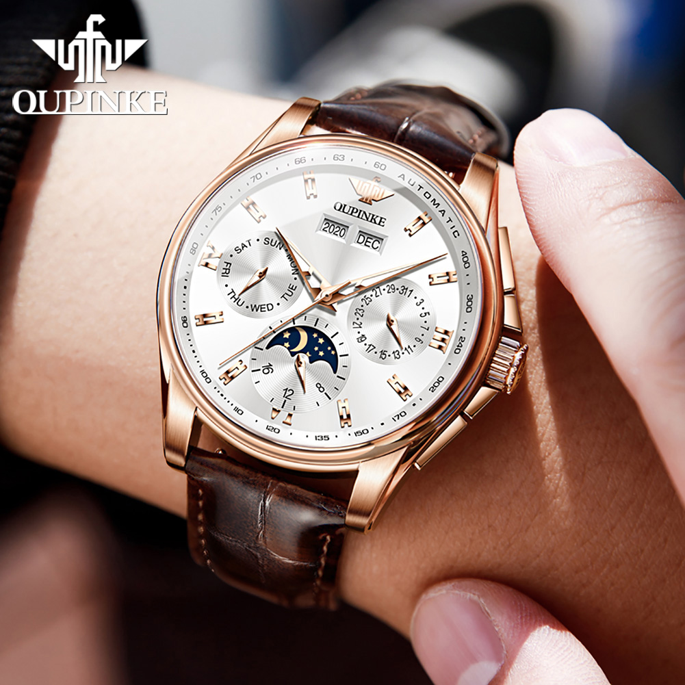 OUPINKE 남성용 시계 캐주얼 트렌드 가죽 스트랩  - Leather Watch Strap 리뷰 및 가격