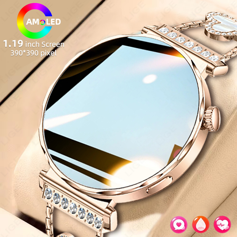 LIGE 럭셔리 스마트 워치 여성용 AMOLED 스크린 - Smartwatch Luxury Watches For Women 리뷰 및 가격