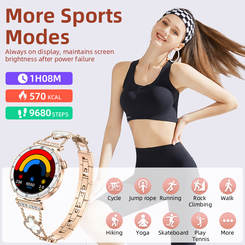 LIGE 럭셔리 스마트 워치 여성용 AMOLED 스크린 - Smartwatch Luxury Watches For Women 리뷰 및 가격