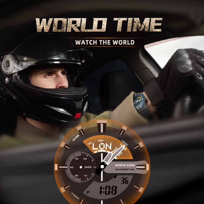 NORTH EDGE Mens 스마트 시계 세계 시간 시 - Smartwatch Army Watches For Men 리뷰 및 가격