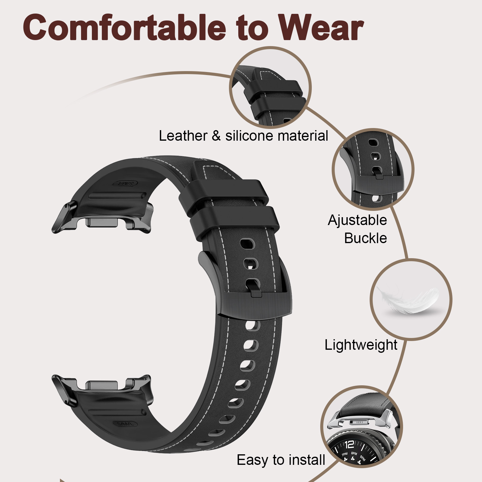 PeakForm 밴드 삼성 갤럭시 워치 8 클래식/8/ - Smartwatch Samsung Watches For Men 리뷰 및 가격