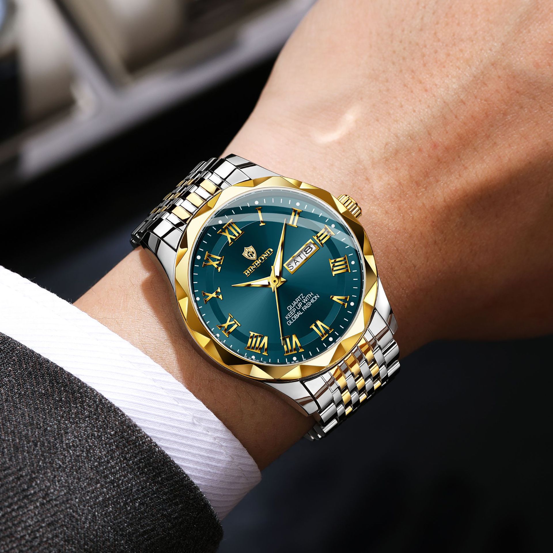 BINBOND 럭셔리 쿼츠 손목시계 발광 방수 자동 남 - Smartwatch Casual Watches For Men 리뷰 및 가격